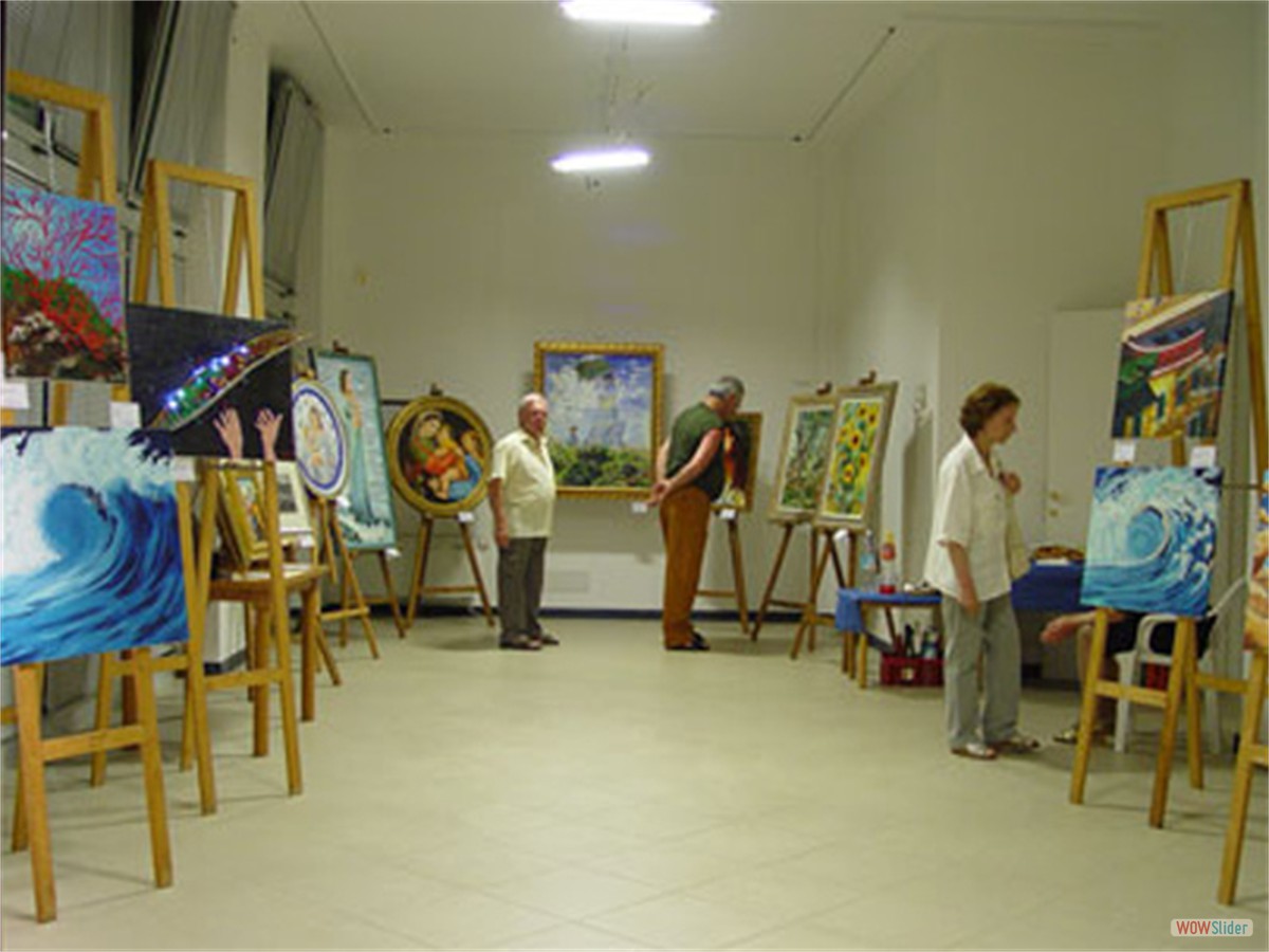 Alcuni visitatori alla mostra (2008 