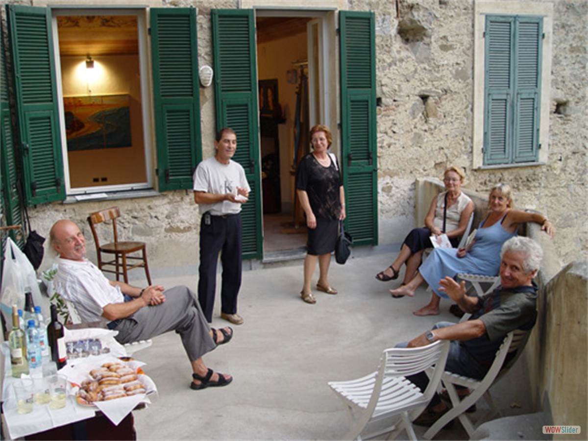 Gli artisti del Quilianoarte con i miei genitori