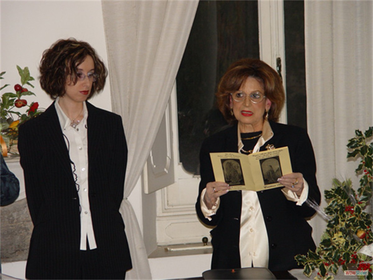 Con la poetessa Franca Maria Ferraris alla presentazione della mostra
