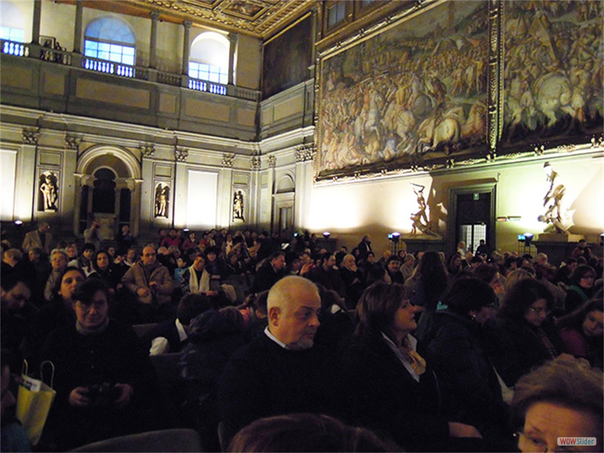 Premiazione Salone dei Cinquecento in Palazzo vecchio, piazza della Signoria, Firenze