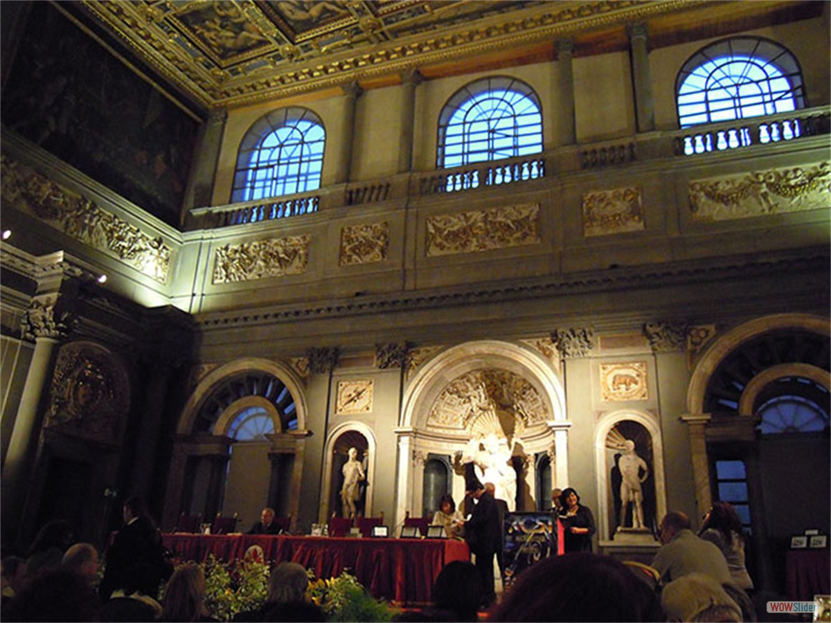 Premiazione Salone dei Cinquecento in Palazzo vecchio, piazza della Signoria, Firenze