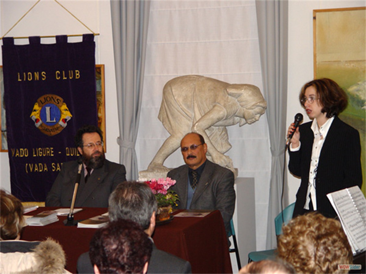 Cristina Sosio con il Prof. Silvano Godani e il Dott. Bruno Barbero