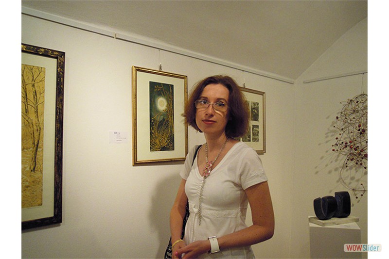 Cristina Sosio alla mostra Percorsi nella materia - Pavia