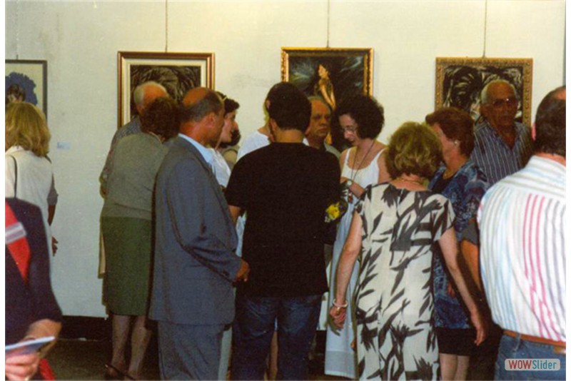Gli ospiti all'inaugurazione della mostra