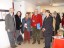 Cristina Sosio con gli altri artisti e il curatore della mostra Giancarlo Torre (primo a sinistra)
